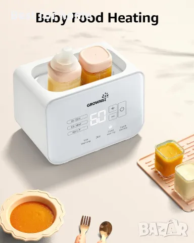 Нагревател за бебешки шишета, Grownsy 8-в-1 , снимка 4 - Прибори, съдове, шишета и биберони - 49180988