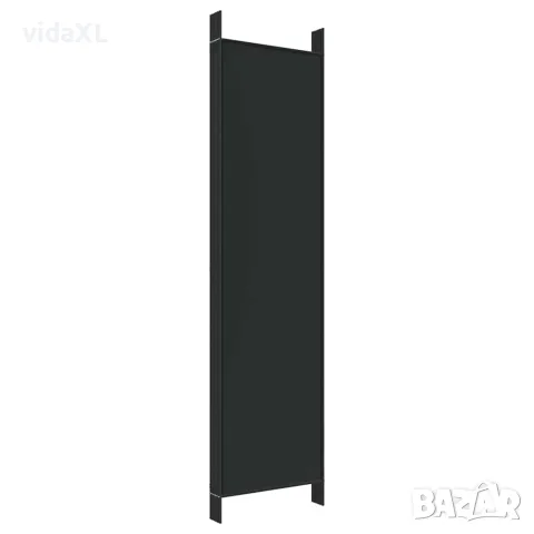 vidaXL Параван за стая, 6 панела, черен, 300x200 cм, плат, снимка 6 - Паравани - 56147258