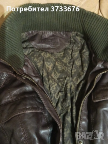 Дамско/юношеско/ кожено яке.Чисто ново.Рсъествена кожа., снимка 3 - Якета - 51799326