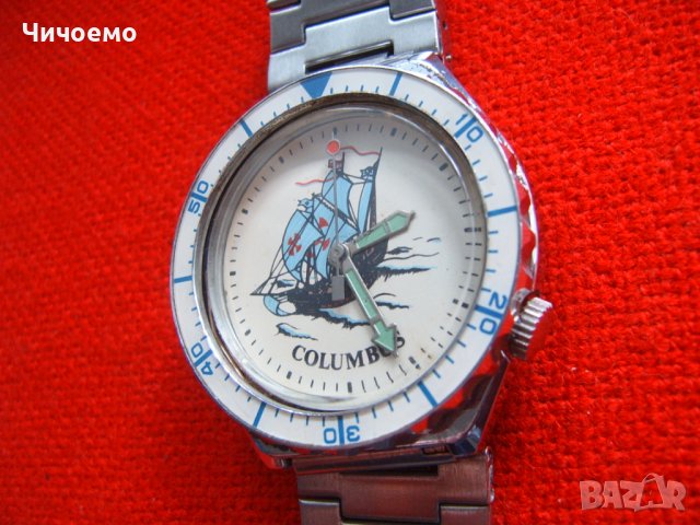 Рядък мъжки руски ръчен часовник Полет Columbus, снимка 5 - Антикварни и старинни предмети - 38850647