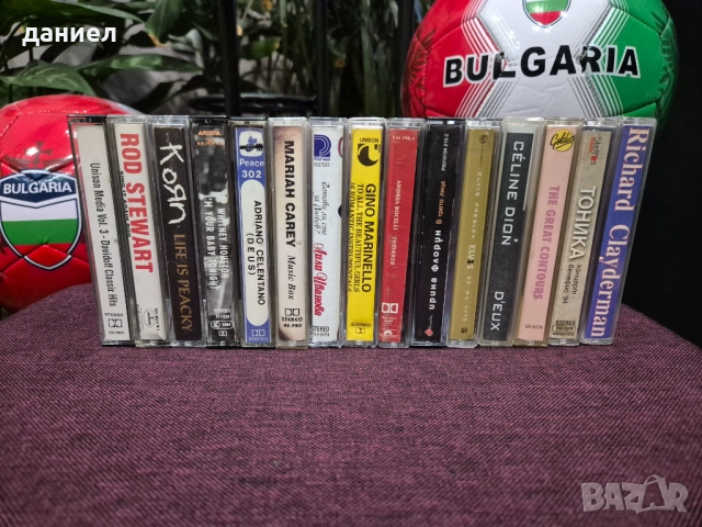 Куфарче с 15 броя оригинални, лицензирани и пиратски аудио касети с хубави записи + подарък, снимка 2 - Аудио касети - 52975278