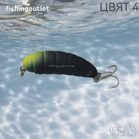 Микро воблери Okinwa - ларва на восъчен молец (КАМОЛА) - 3.5гр / 40мм, снимка 4 - Такъми - 53267054