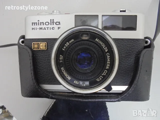 № 8746 Стар фотоапарат MINOLTA HI-MATIC F  , снимка 2 - Други ценни предмети - 55806822