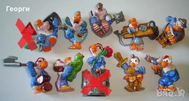 Лот средновековни лешояди на Киндер от Италия. Kinder Surprise 
