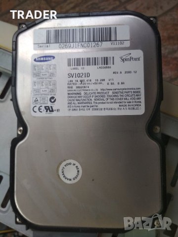 Samsung Spin Point SV1021D Hard Drive хард диск, снимка 1 - Твърди дискове - 40490595