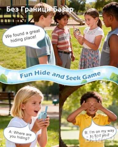 Ново Уоки-токи с видео за деца, 1900ft обхват, удароустойчиви, синьо/розово, снимка 6 - Образователни игри - 53696727