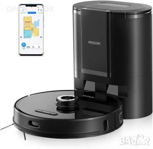 Прахосмукачка-робот Proscenic M8 PRO, LDS лазерна навигация с технология за самоизпразване