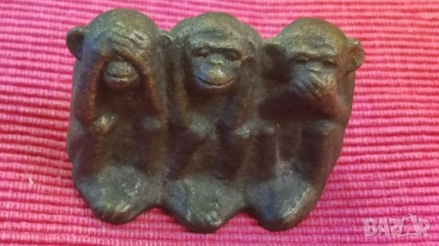 Статуетка Трите маймуни. , снимка 2 - Статуетки - 41502277