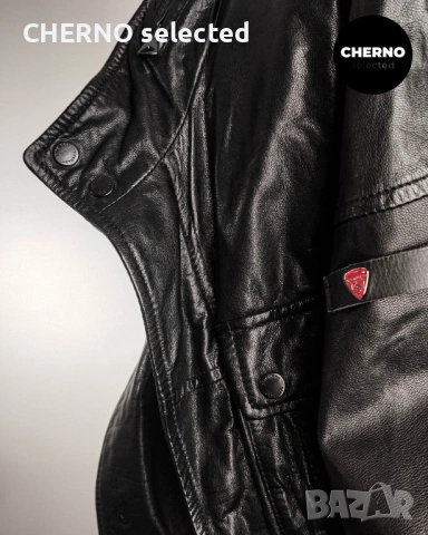 Мъжко яке от естествена кожа STRELLSON HUCK Men’s Leather Multipocket Casual Jacket – размер L , снимка 14 - Якета - 53697196