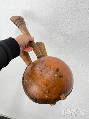 Западноафрикански струнен инструмент №7467, снимка 7 - Антикварни и старинни предмети - 51988775