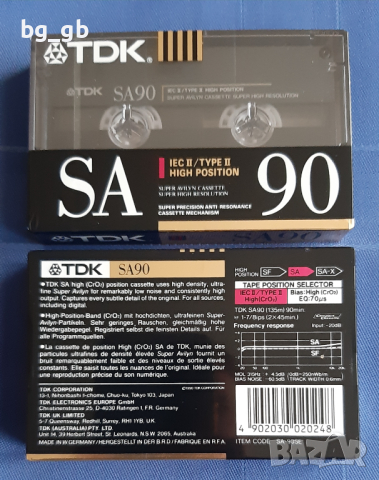 Нови  TDK SA 90 W.Germany, снимка 1 - Аудио касети - 44698373