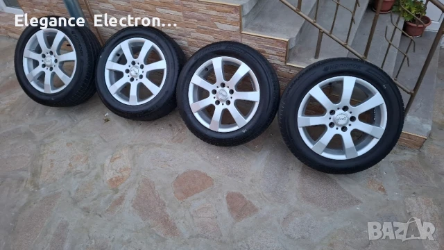 Продавам 4бр. алуминиеви джанти Ronal 16" 5x112 с гуми Hankook, снимка 3 - Гуми и джанти - 50608243