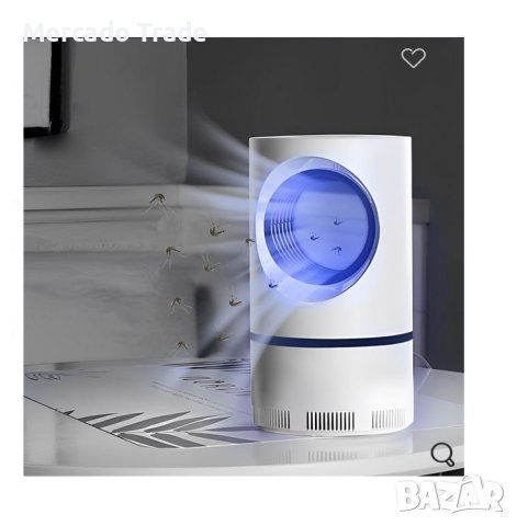 Електрически капан Mercado Trade, За насекоми, 5W, USB, Бял, снимка 3 - Други - 40645222