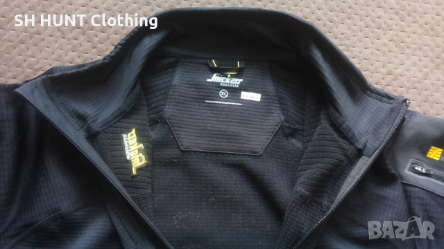 Snickers 9438 Body Mapping Micro Fleece Work Jacket размер XL работна блуза W4-659, снимка 12 - Блузи - 52613996