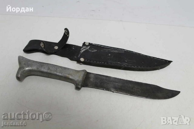 Ловен нож с алуминиева дръжка, снимка 2 - Антикварни и старинни предмети - 38764375