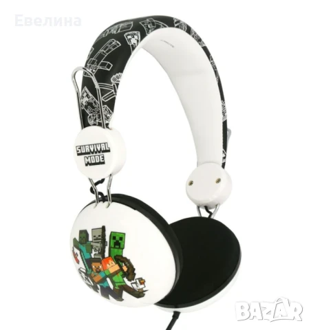 Слушалки OTL Technologies - Minecraft Teen Dome, бели
