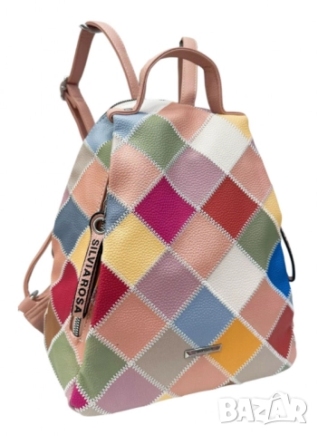 Модерна цветна дамска раница от еко материал, снимка 16 - Раници - 52137992