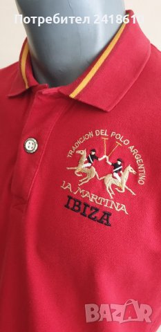 La Martina IBIZA Pique Cotton Slim Fit Mens Size S ОРИГИНАЛНА Тениска!, снимка 16 - Тениски - 41729317