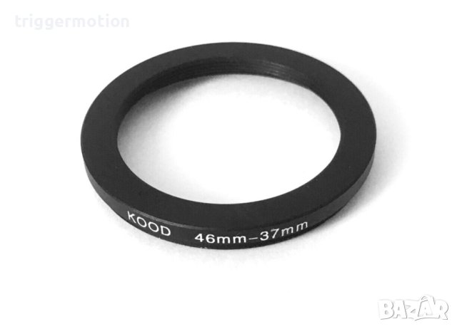 46mm - 37mm Преходник за филтър на резба Step-Up Lens Filter Adapter Ring, снимка 3 - Обективи и филтри - 41467799