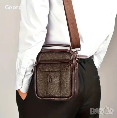 Компактни, Малки-Чантички с дръжка DEABOLAR (Черни и Кафяви) Естествена кожа!, снимка 12 - Чанти - 49292346