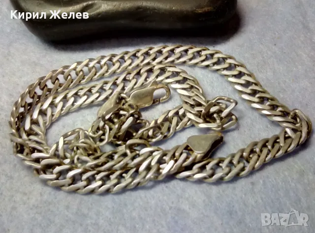 ODEMA 295 ВЕЛИКОЛЕПЕН СРЕБЪРЕН ЛАНЕЦ СРЕБРО 925 ЗДРАВА РЕТРО АРТ ПЛЕТКА РЪЧНА ИЗРАБОТКА 26765, снимка 4 - Колиета, медальони, синджири - 49959863