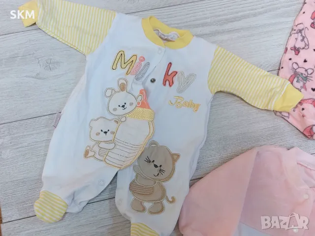 сет гащеризони за бебе момче/момиче от памучна материя gashterizoni bebe, снимка 4 - Бебешки гащеризони - 48641458