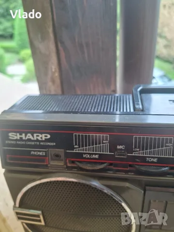 SHARP GF-3939 S(D) - ретро стерео радиокасетофон, снимка 5 - Радиокасетофони, транзистори - 55725354