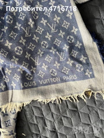 Топъл шал Louis Vuitton. Воал, снимка 3 - Шалове - 53194612