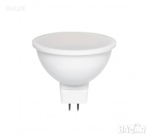 Лампа LED, клас A+, луничка, MR16, цокъл Gu5,3, 12V, 3W, 6500K, снимка 1