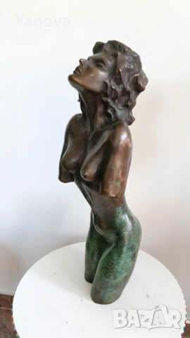 " Целувката " , бронзова, авторска скулптура. , снимка 3 - Статуетки - 53670605