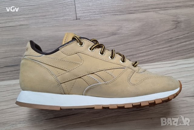 Детски кожени маратонки Reebok Classic Leather Wheat - 36, снимка 5 - Детски маратонки - 40228387