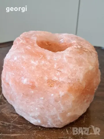 Свещник от хималайска сол 18/4