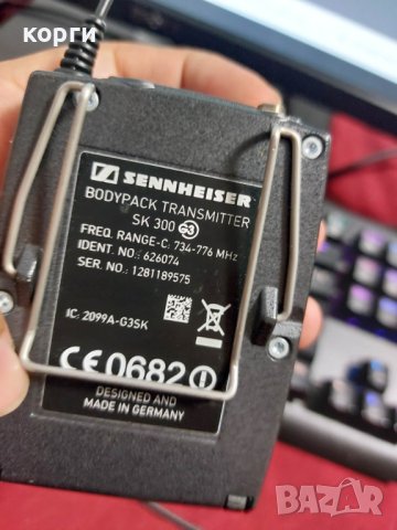 Sennheiser SK-300 G3 Body-Pack - SENNHEISER ME 3-EW, снимка 5 - Микрофони - 40878126