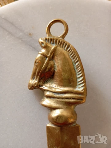 месингово ножче за писма-конска глава, снимка 2 - Други ценни предмети - 51131686