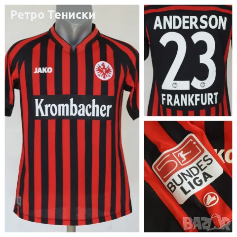 Тениска Eintracht Frankfurt (Anderson #23) Jako — Мъже размер S Червено (сезон 2012/13)