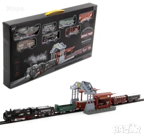 СГЛОБЯЕМ БЪРЗ ПЪТНИЧЕСКИ РЕТРО ВЛАК С РЕЛСИ И ГАРА КН0272