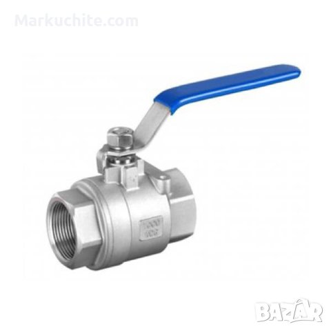 Спирателен, сферичен кран, неръждаем, снимка 1