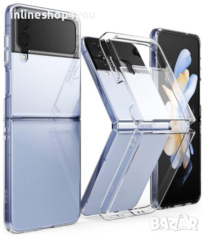 Прозрачен Кейс за Samsung Galaxy Z Flip5 | Flip4 | Flip3, снимка 1 - Калъфи, кейсове - 42557907