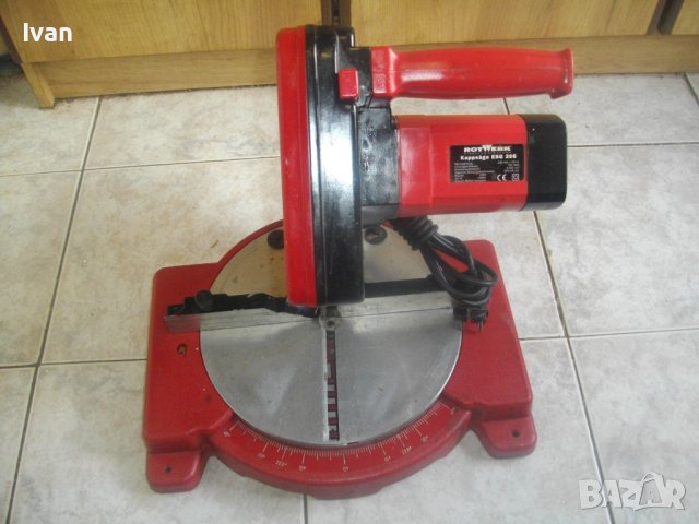 ф205мм/750W-Немска Професионална Пендула-Потапящ Циркуляр-ROTWERK-Отлична