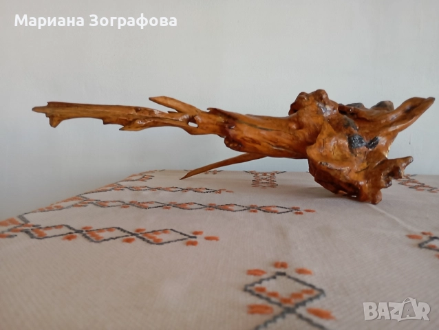 Скулптура, пластика от дърво в 4 ракурса, "Вечната гора", уникат, 1988 г., снимка 14 - Антикварни и старинни предмети - 47833100