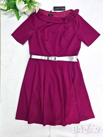 Рокля в цвят циклама марка Margo Collection EU 48, снимка 5 - Рокли - 39585752