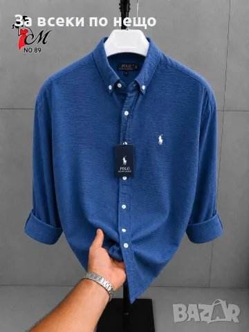 Polo Ralph Lauren Стилна Мъжна Риза С Дълъг Ръкав - Различни Цветове Код SK2055, снимка 5 - Ризи - 55808133