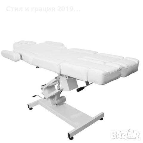 Стол за педикюр Azzurro 706 (1 мотор) - сив/бял/черен, снимка 3 - Педикюр и маникюр - 44513162