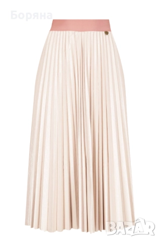 Twinset уникална нова с етикет розова пола солей еко кожа, снимка 14 - Поли - 52815968