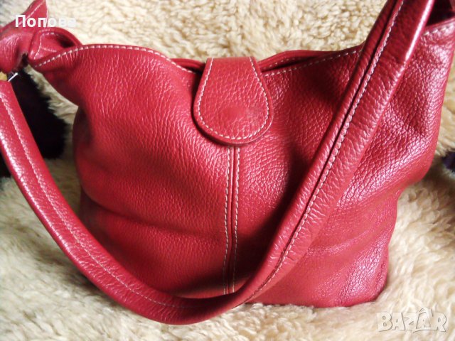 Кокетна чанта от естествена кожа , снимка 5 - Чанти - 38823415