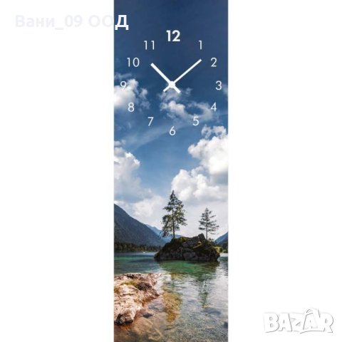 Красив стъклен часовник 60см 