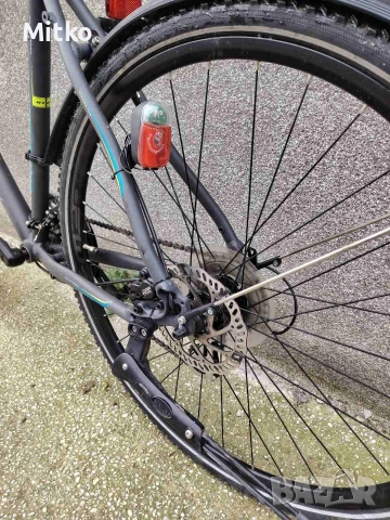 28 цола алуминиев велосипед с 21 скорости усилени капли амортисьори предни като нов , снимка 11 - Велосипеди - 53372927