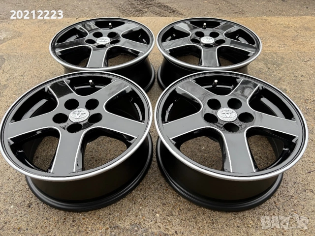 4 броя алуминиеви джанти за Toyota Yaris-Hybrid 15, снимка 4 - Гуми и джанти - 53380169