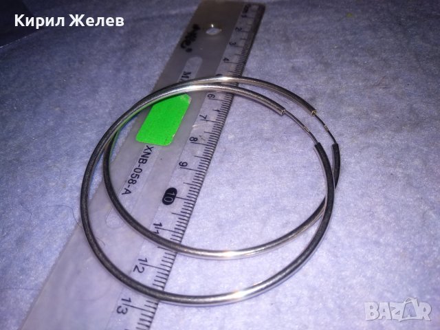ПРЕКРАСНИ ГОЛЕМИ СРЕБЪРНИ ОБЕЦИ СРЕБРО 925 КЛАСИЧЕСКИ РЕТРО АРТ  МОДЕЛ "ОБРЪЧ" 35242, снимка 9 - Обеци - 39643525
