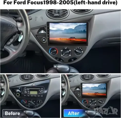 Мултимедия за Ford Focus, 1998-2005, Двоен дин, Навигация, дисплей, плеър, екран, Android, Андроид, снимка 7 - Аксесоари и консумативи - 50046504